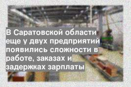 В Саратовской области еще у двух предприятий появились сложности в работе, заказах и задержках зарплаты
