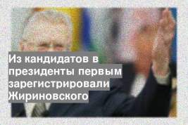 Из кандидатов в президенты первым зарегистрировали Жириновского