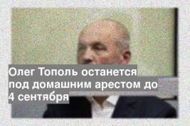 Олег Тополь останется под домашним арестом до 4 сентября
