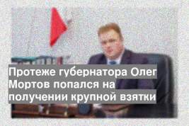Протеже губернатора Олег Мортов попался на получении крупной взятки