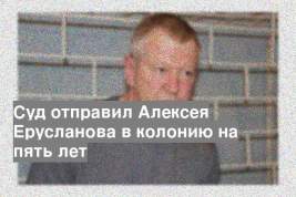 Суд отправил Алексея Ерусланова в колонию на пять лет