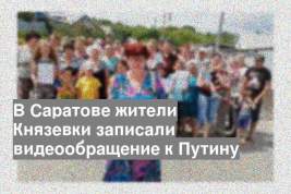 В Саратове жители Князевки записали видеообращение к Путину
