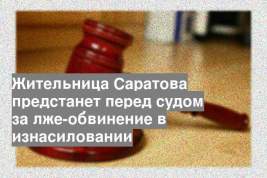 Жительница Саратова предстанет перед судом за лже-обвинение в изнасиловании